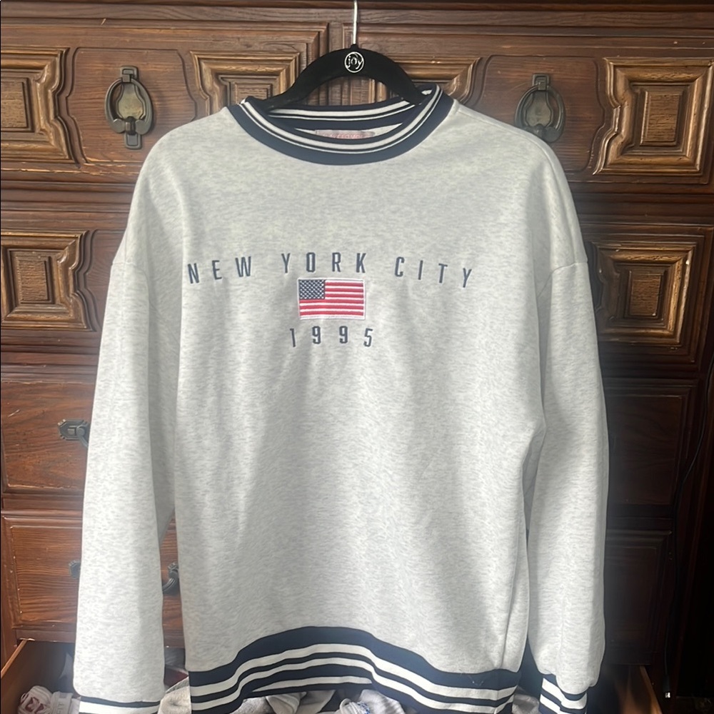 Gray New York City 1995 Sweater